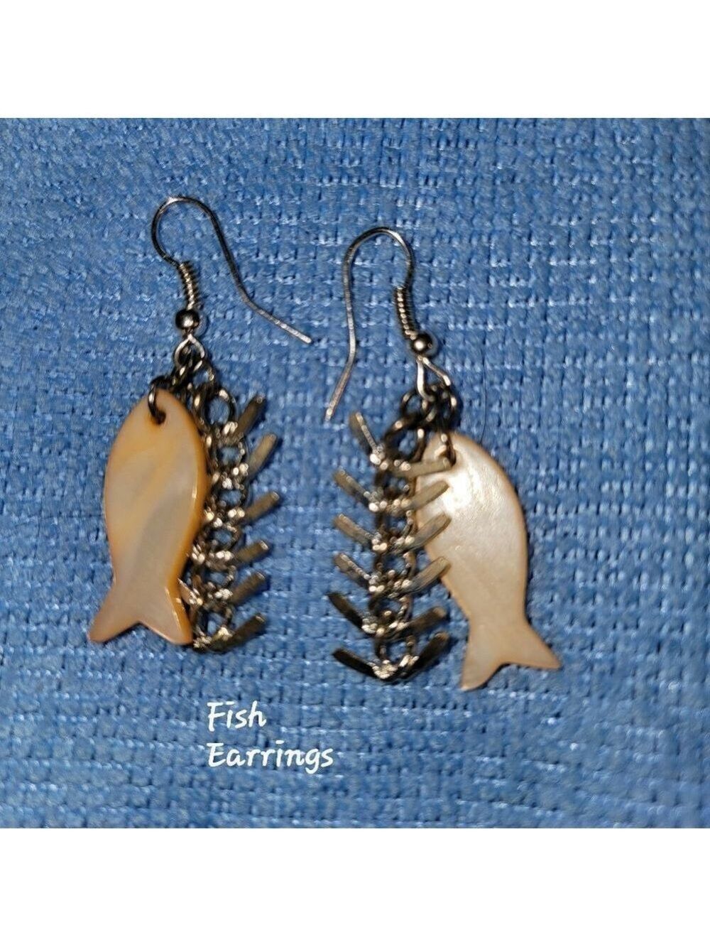 Fish Earrings Shellfish Design #E5